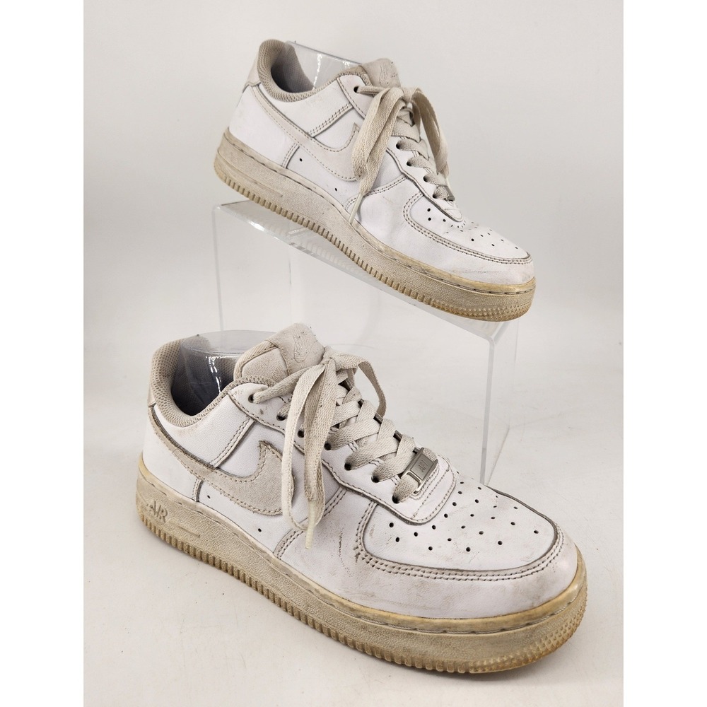 Nike Air Force 1 '07 Sneakers Womens 7‎ White Low Top Leather 315115-112